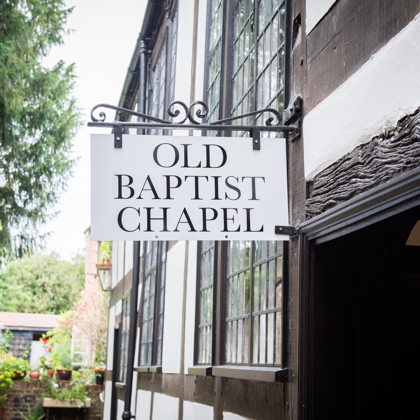 Sign saying Old Baptist Chapel - Jack Boskett 