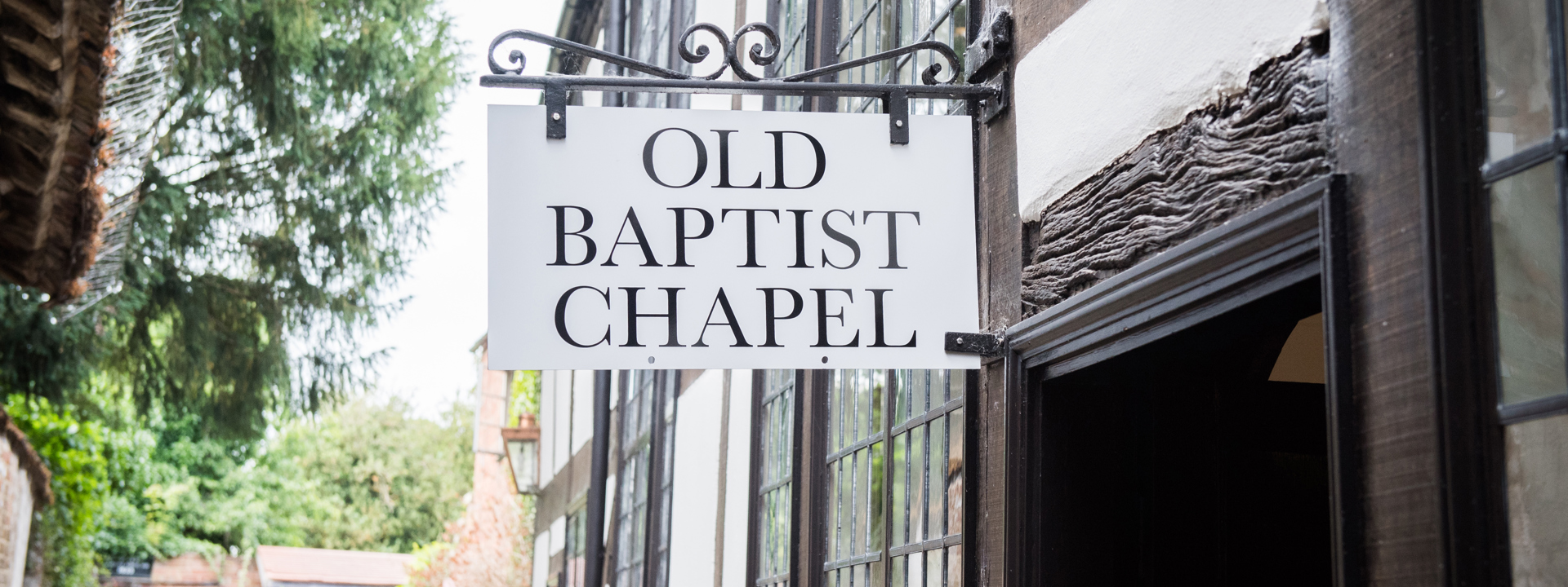 Sign saying Old Baptist Chapel - Jack Boskett 